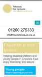 Mobile Screenshot of friendsforleisure.org.uk